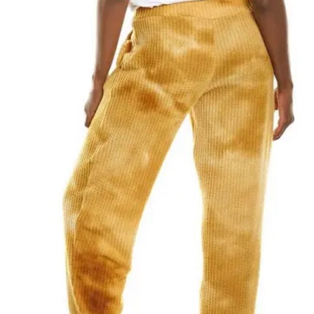 Melissa Masse Gold Waffle Jogger Pant Comfy Made In USA